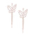 Silver Butterfly Fringe Earrings