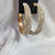 gold rhinestone hoop