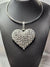 rhinestone clear heart