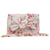 Blush Floral Knotted Clutch Shoulder Bag