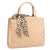 Taupe Quilted Leopard Scarf Tote