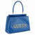 Blue Quilted Queen Tote Handbag