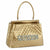 Gold Quilted Queen Tote Handbag