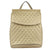 Gold Quilted Convertible Backpack