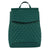 Green Quilted Convertible Backpack