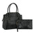 Black Crocodile Tote and Clutch Set