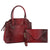 Red Crocodile Tote and Clutch Set