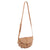 Light Brown Pleated Semicircle Crossbody