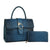 Blue Croc Bee Satchel Handbag Set