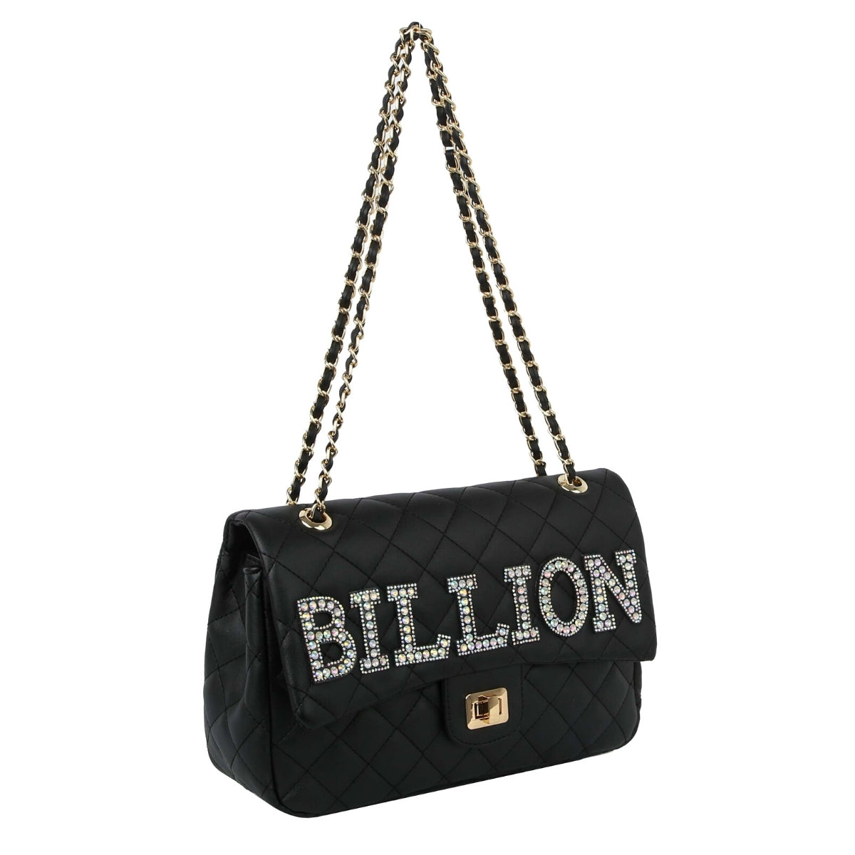 BILLION Black Quilted Handbag