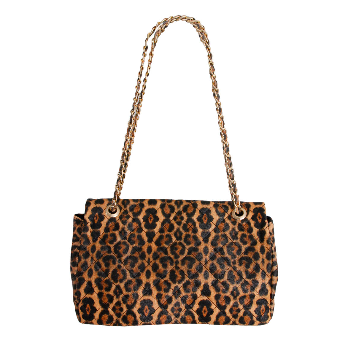 BILLION Leopard Brown Quilted Handbag