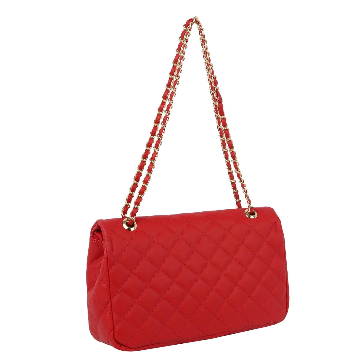 BILLION Red Quilted Handbag