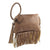 Mocha Fringe Bangle Wristlet