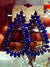 Blue rhinestone teardop