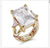 Gold Diamond Stretch Ring