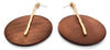 Brown Wooden Drop Earring