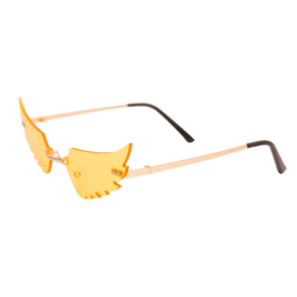 Yellow Wings in Flight Sunglasses