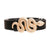 Black and Gold Snake Designer Belt