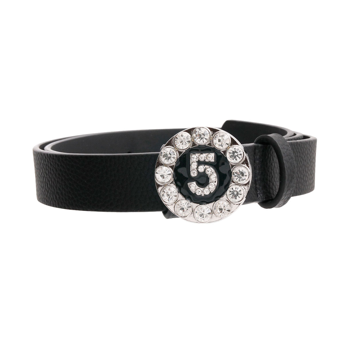 Black and Silver Designer 5 Belt