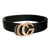 Black and Rhinestone Gold CG Belt