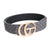 Gray and Gold Monogram CG Belt