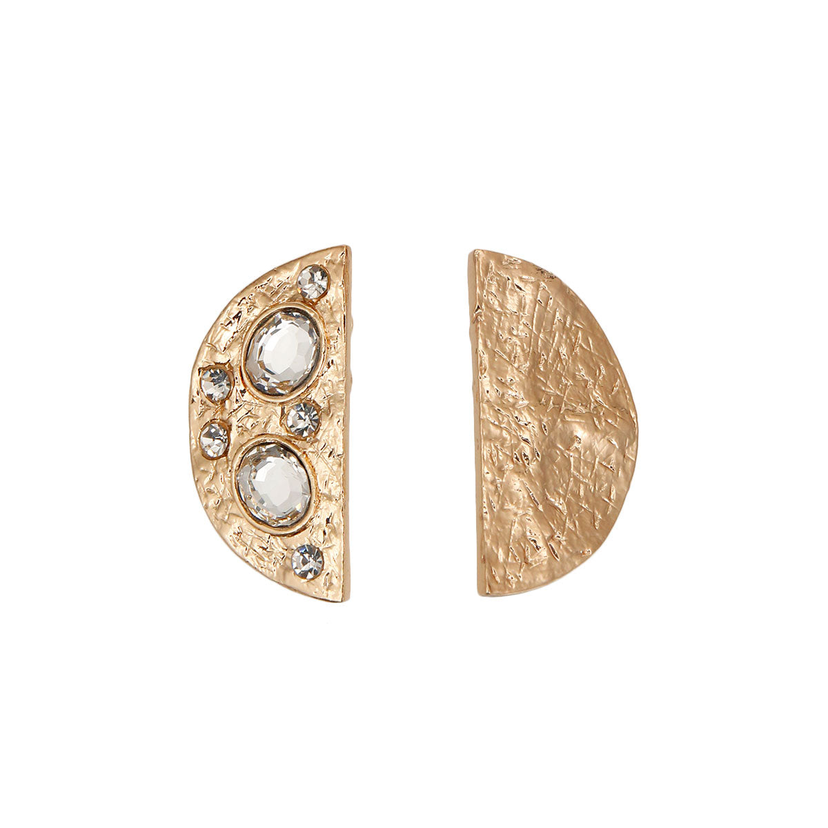 Gold Half Moon Clip Ons