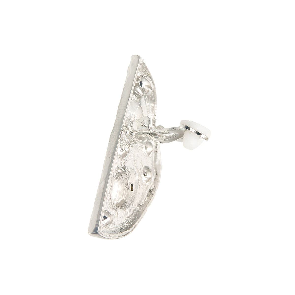 Silver Half Moon Clip Ons