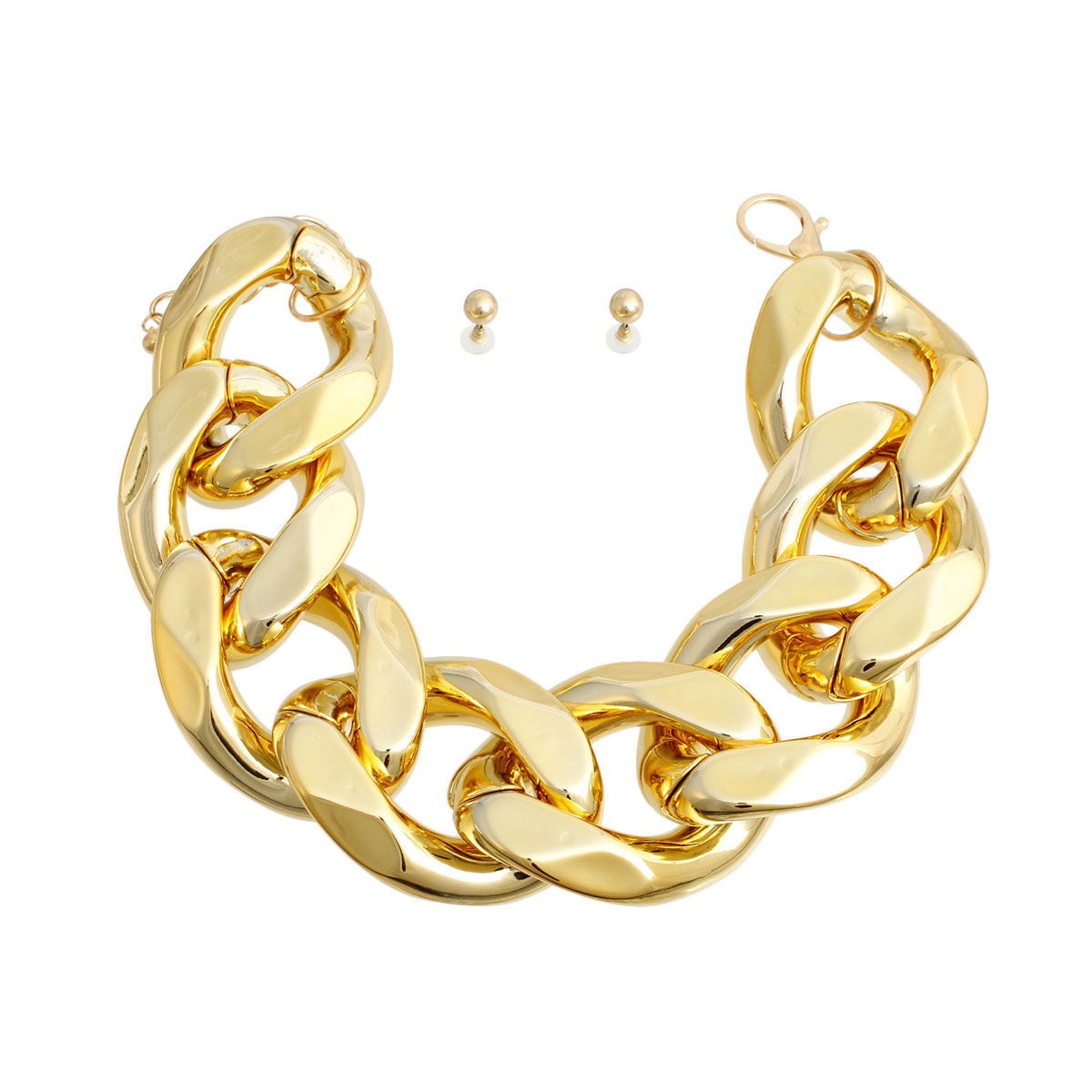 XL Chunky Gold Chain Set