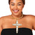 Rigid Gold Halo Cross Necklace