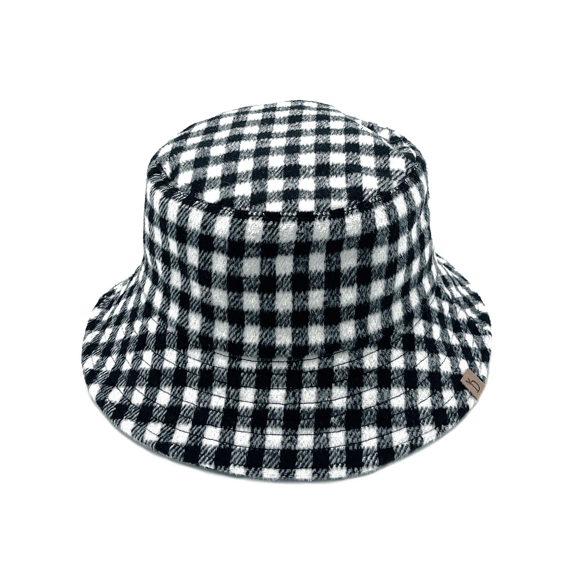 Black Buffalo Plaid Bucket Hat