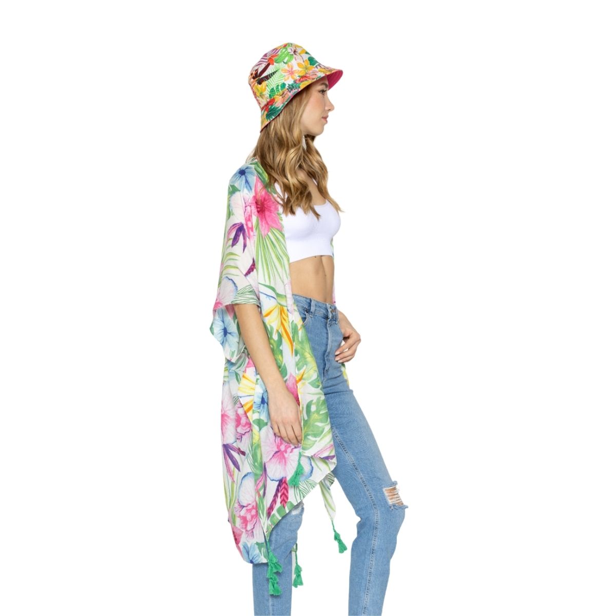 Pink Tropical Reversible Hat