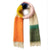 Orange Colorblock Cozy Scarf