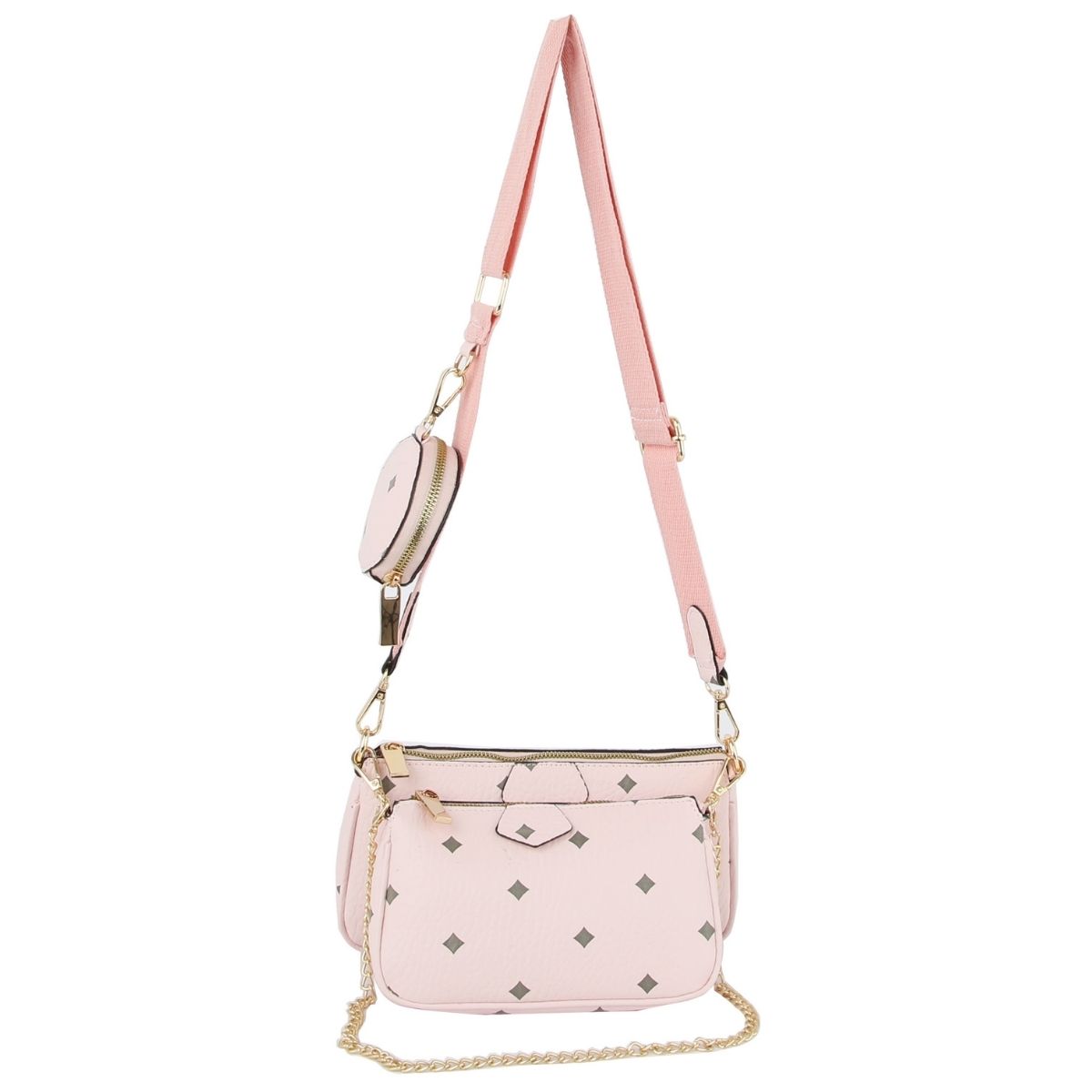 Pink Designer Dupe Pochette Set