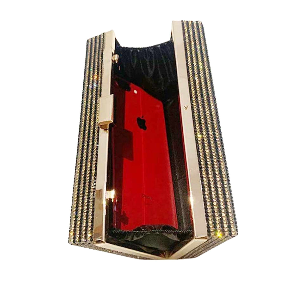 Black No Limit Card Hardcase Clutch