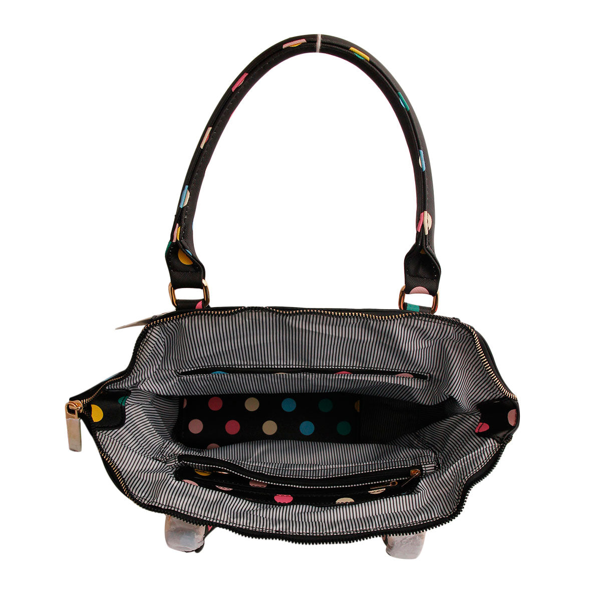 Black Polka Dot Handbag Set