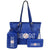 Blue Baseball 3 Pcs Tote Bag Set