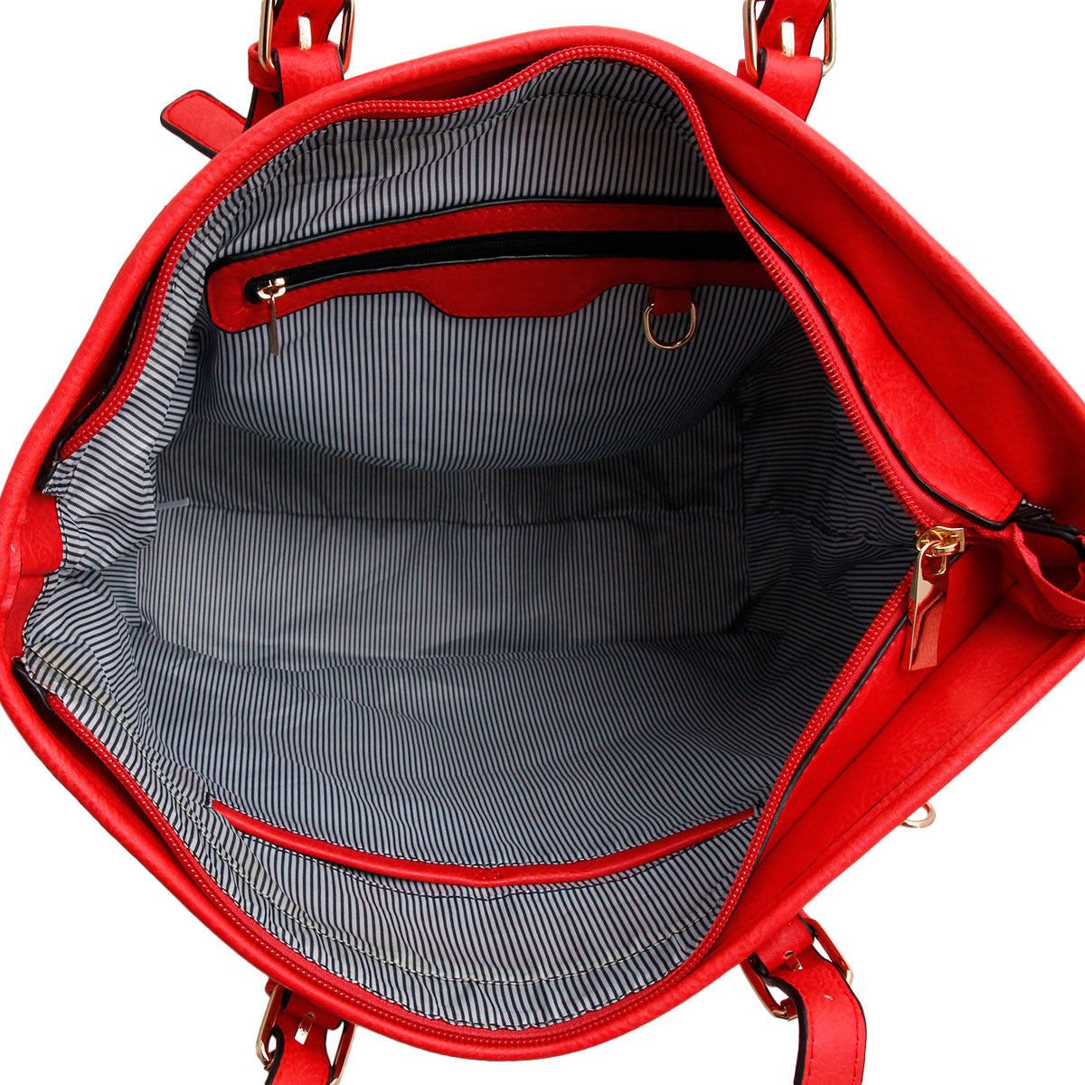 Red Baseball 3 Pcs Tote Bag Set