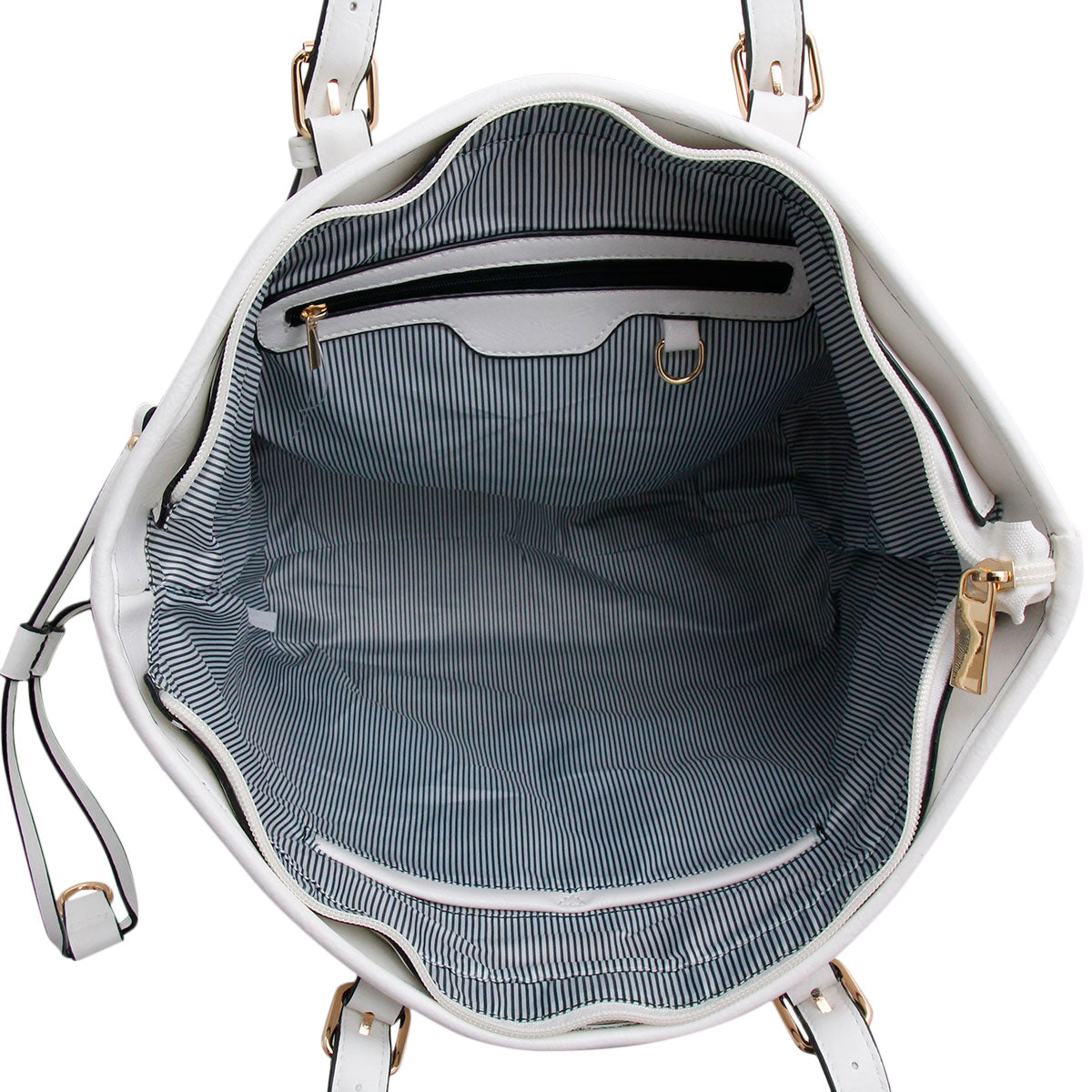 White Baseball 3 Pcs Tote Bag Set