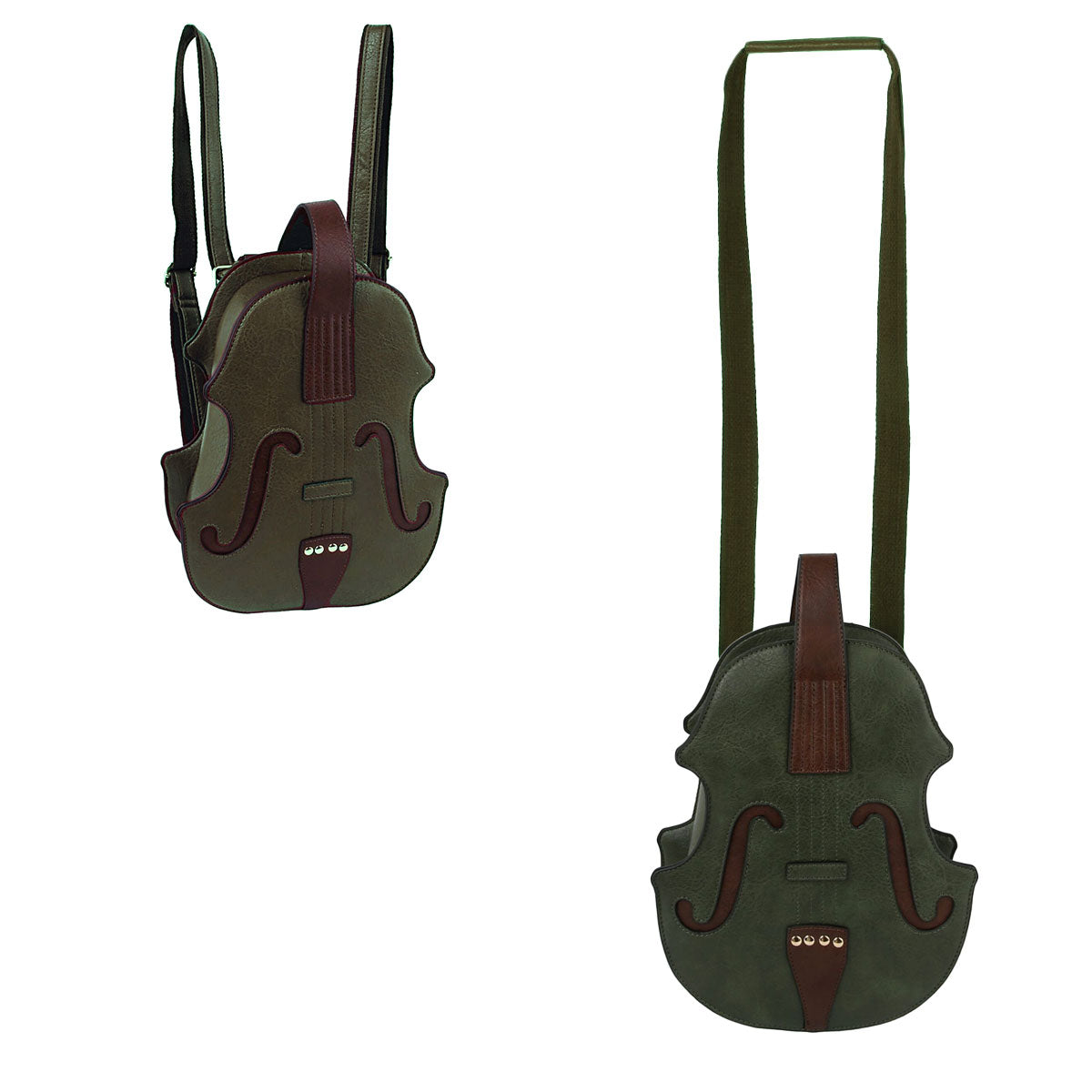 Olive Violin Convertible Backpack