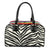 Zebra Rainbow Zipper Handbag