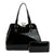 Shiny Black Frame Handbag Set