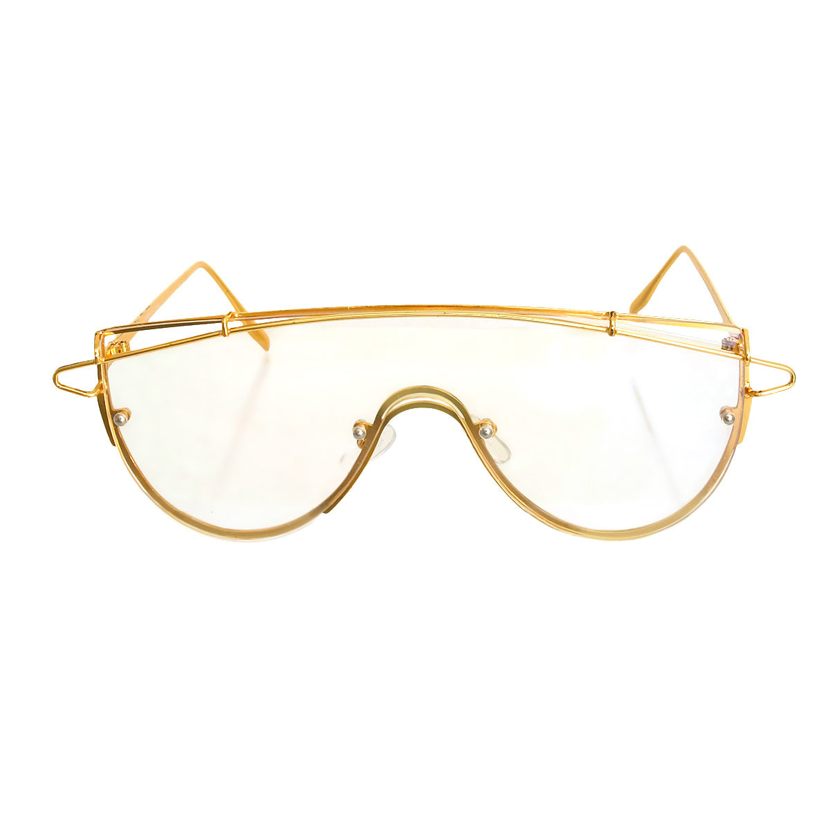 Gold Clear Top Wire Glasses
