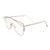 Silver Clear Top Wire Glasses