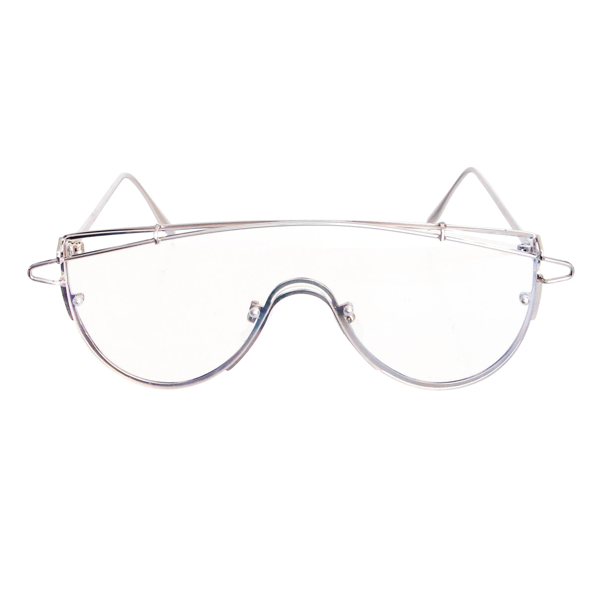 Silver Clear Top Wire Glasses
