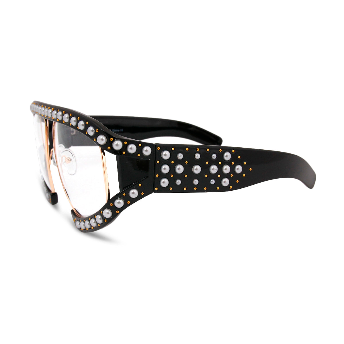 Clear Lens and Pearl Sunglasses