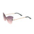 Maroon Rimless Butterfly Sunglasses