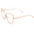 Gold Clear Cat Eye Glasses