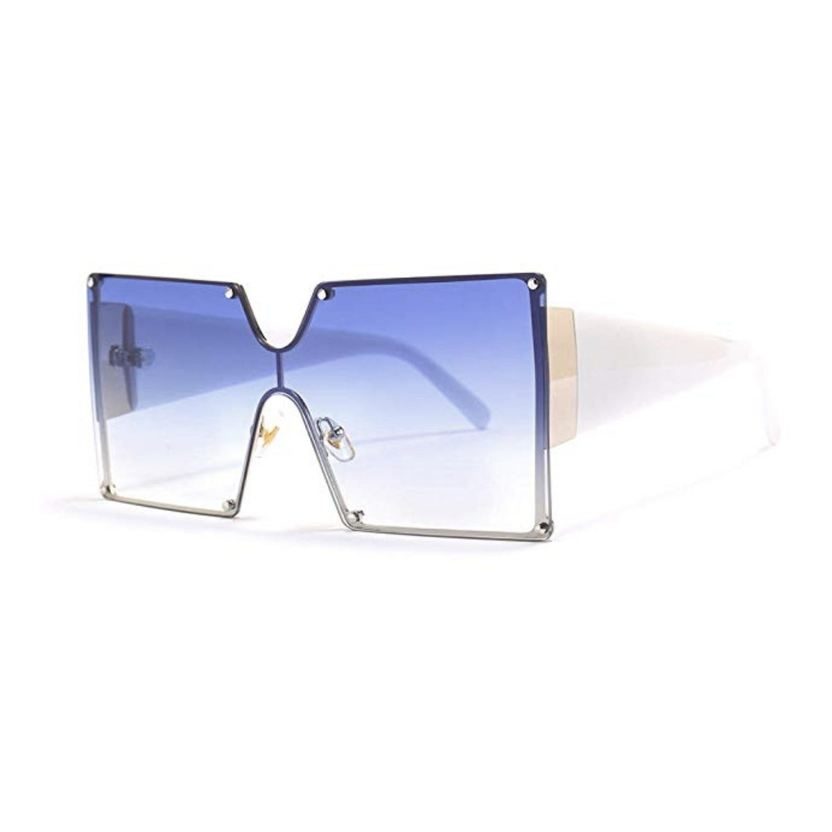 Blue Gradient Square Sunglasses