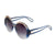 Blue Gradient Round Sunglasses