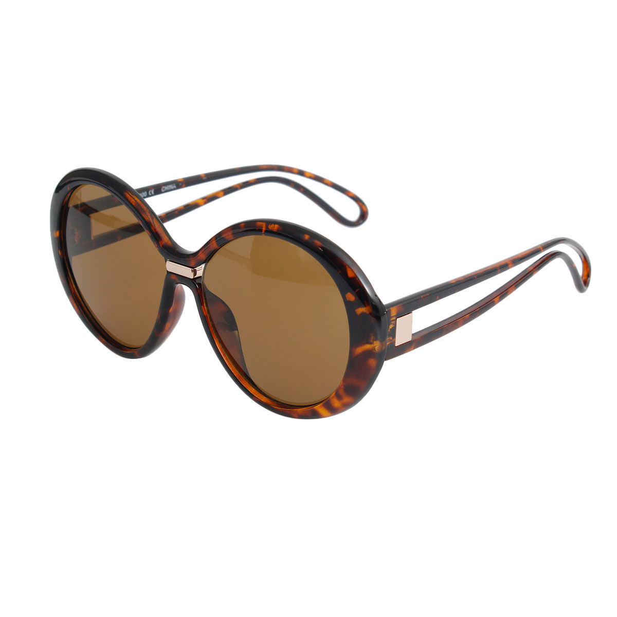 Tortoiseshell Gradient Round Sunglasses